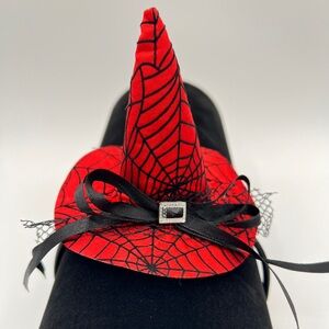 Witch Hat Headband Velvet Cobweb New